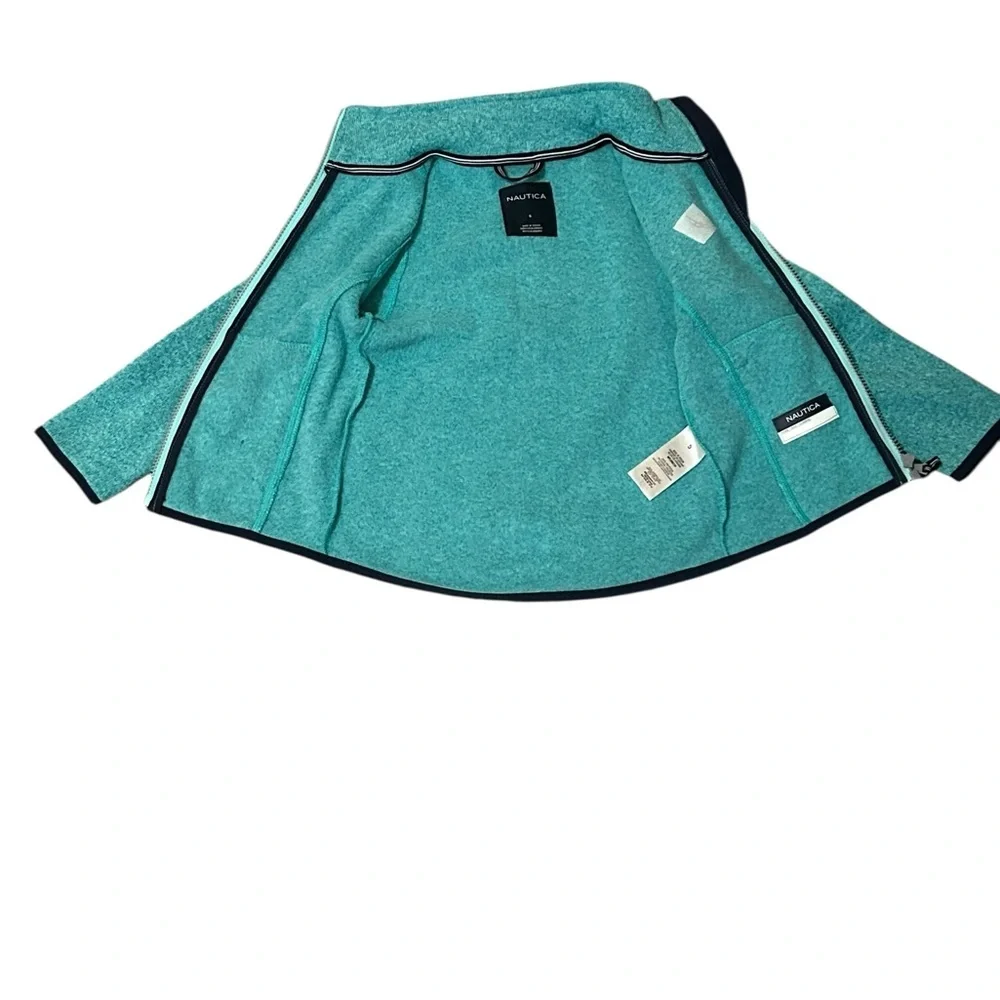 Nautica Hamilton Full Zip Collared Fleece Long Sleeve Jacket